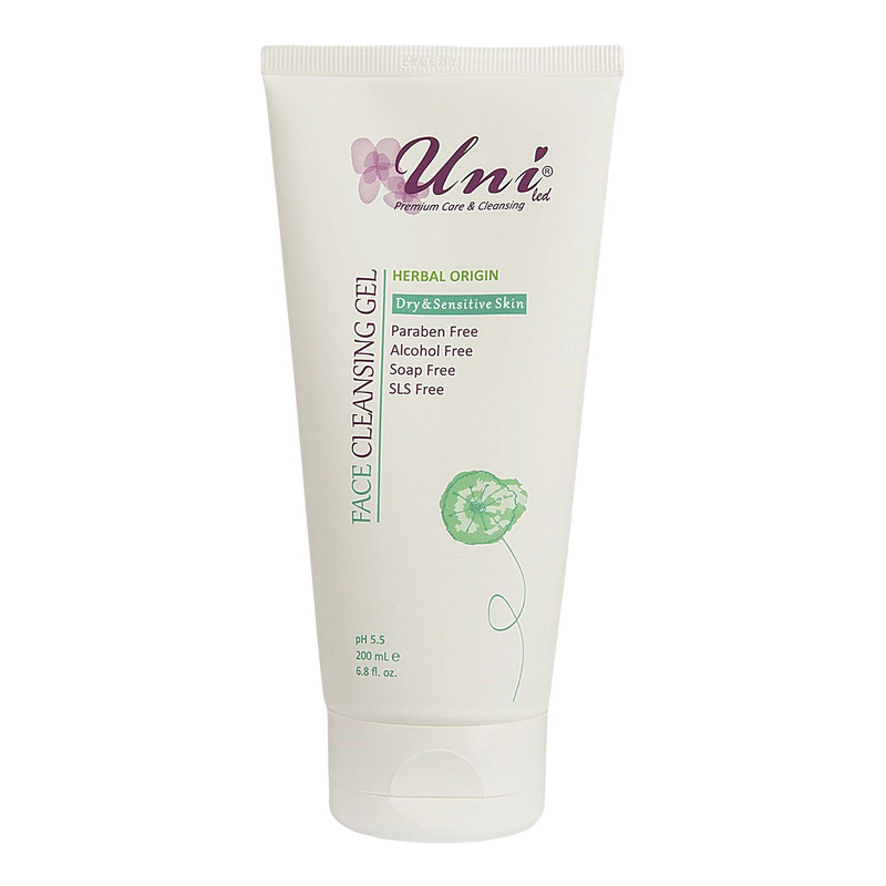 ژل پاک کننده صورت یونی لد مدل Dry And Sensitive Skin حجم 200 میلی لیتر