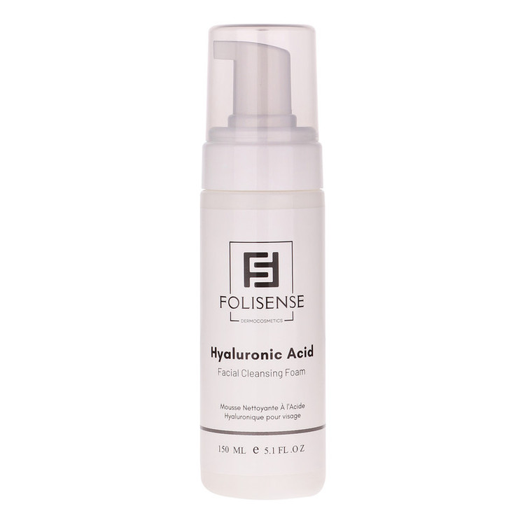 فوم شستشو صورت فولیسنس مدل Hyaluronic Acid مناسب پوستهای معمولی و خشک حجم 150 میلیلیتر