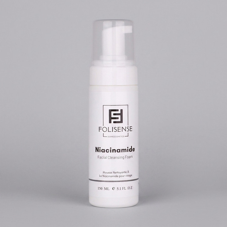 فوم شستشو صورت فولیسنس مدل Niacinamide مناسب پوستهای چرب و آکنهای حجم 150 میلیلیتر