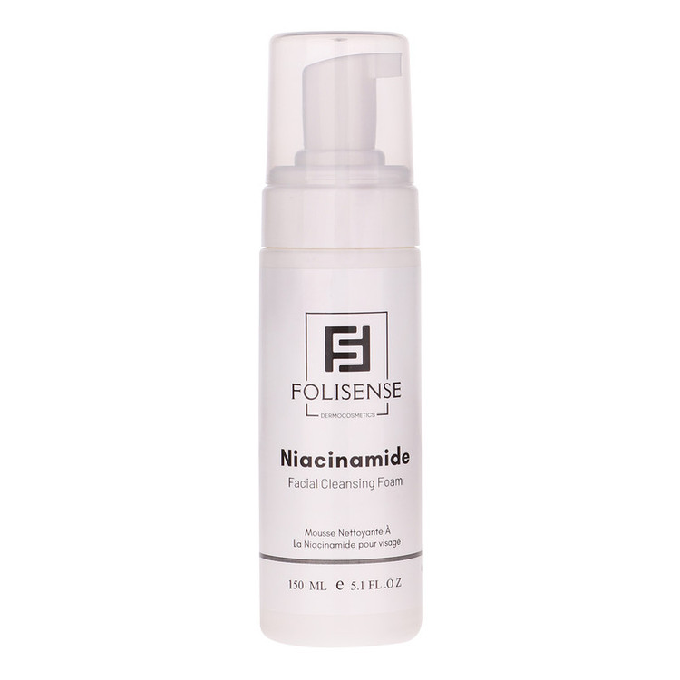 فوم شستشو صورت فولیسنس مدل Niacinamide مناسب پوستهای چرب و آکنهای حجم 150 میلیلیتر
