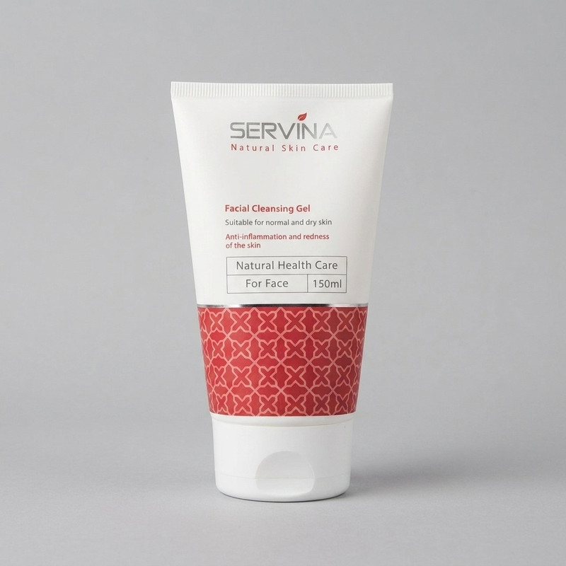 ژل شست‌وشوی صورت سروینا مخصوص پوست‌های خشک و معمولی مدل Normal and Dry skin حجم 150میلی‌لیتر