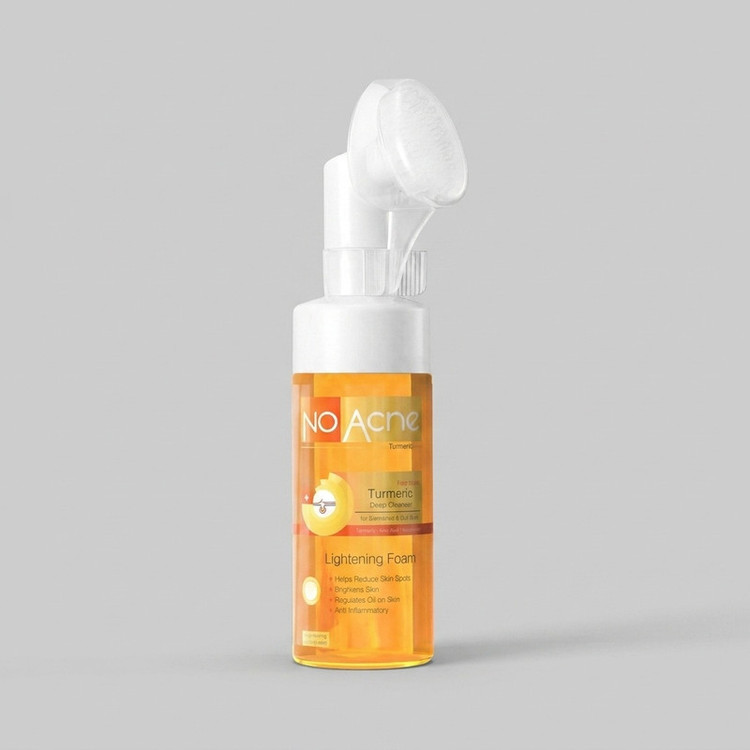 فوم شستوشوی صورت نوآکنه مدل Turmeric مناسب برای پوست چرب حجم 150 میلیلیتر