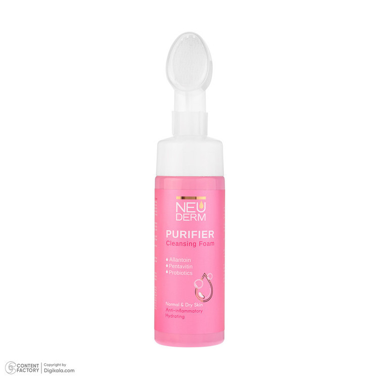 فوم شستشوی صورت نئودرم مدل Purifier مناسب برای پوست خشک و نرمال حجم 150 میلیلیتر