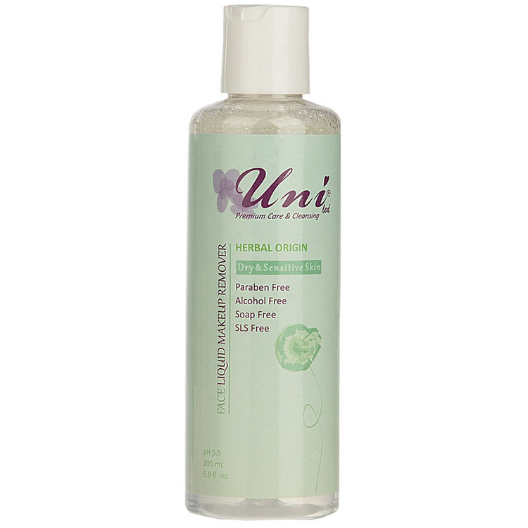 محلول پاک کننده آرایش یونی لد سری Herbal Origin مدل Dry And Sensitive Skin حجم 200 میلی لیتر