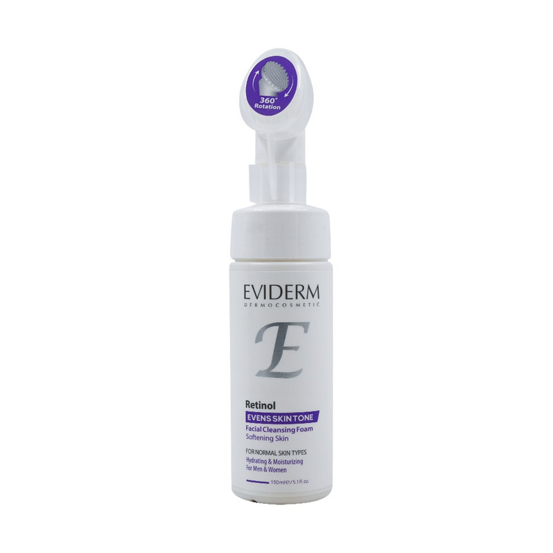 فوم شستوشوی صورت اویدرم مدل Retinol مناسب برای انواع پوست حجم 150 میلیلیتر