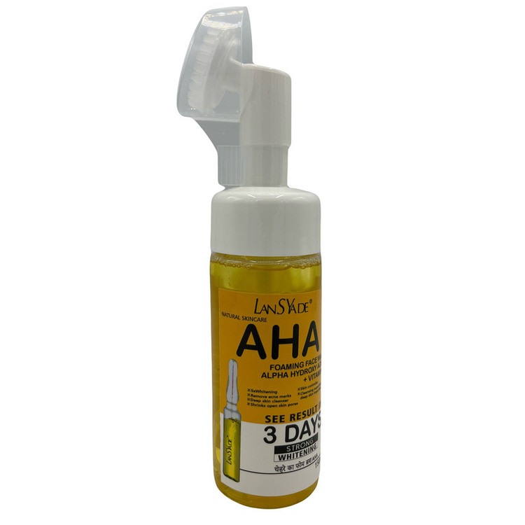 فوم شستوشوی صورت لنسیاد مدل aha مناسب برای انواع پوست حجم 150 میلیلیتر