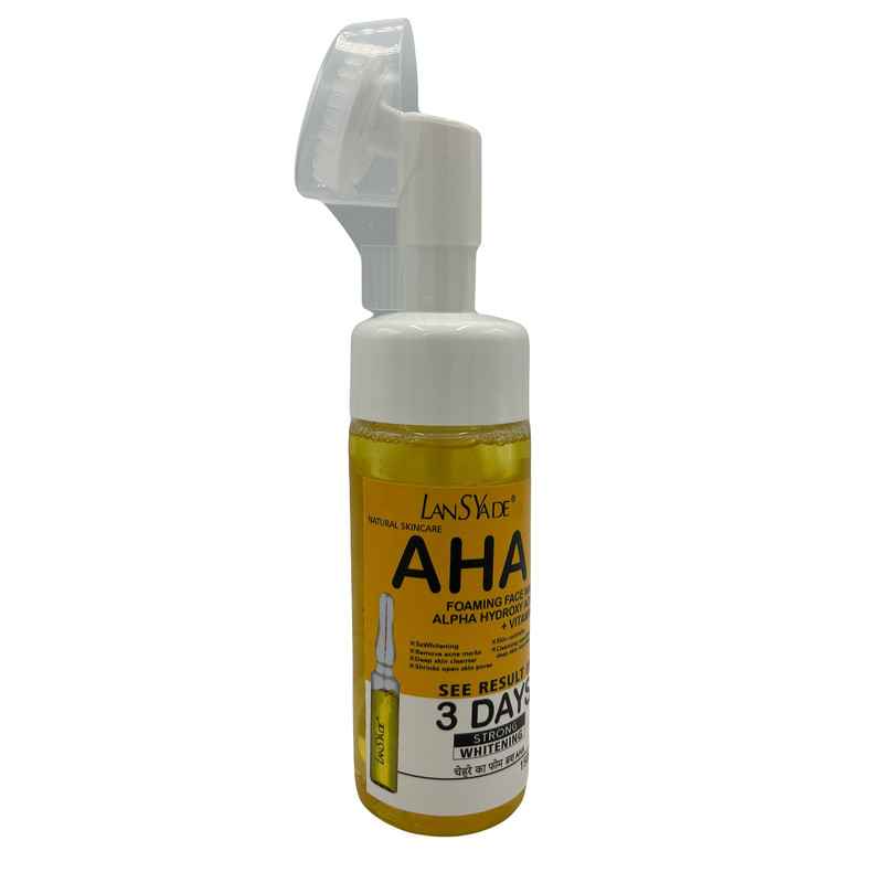 فوم شستوشوی صورت لنسیاد مدل aha مناسب برای انواع پوست حجم 150 میلیلیتر