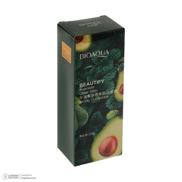 ژل شستشوی صورت بی آکوا مدل Avocado مناسب برای انواع پوست وزن 100 گرم