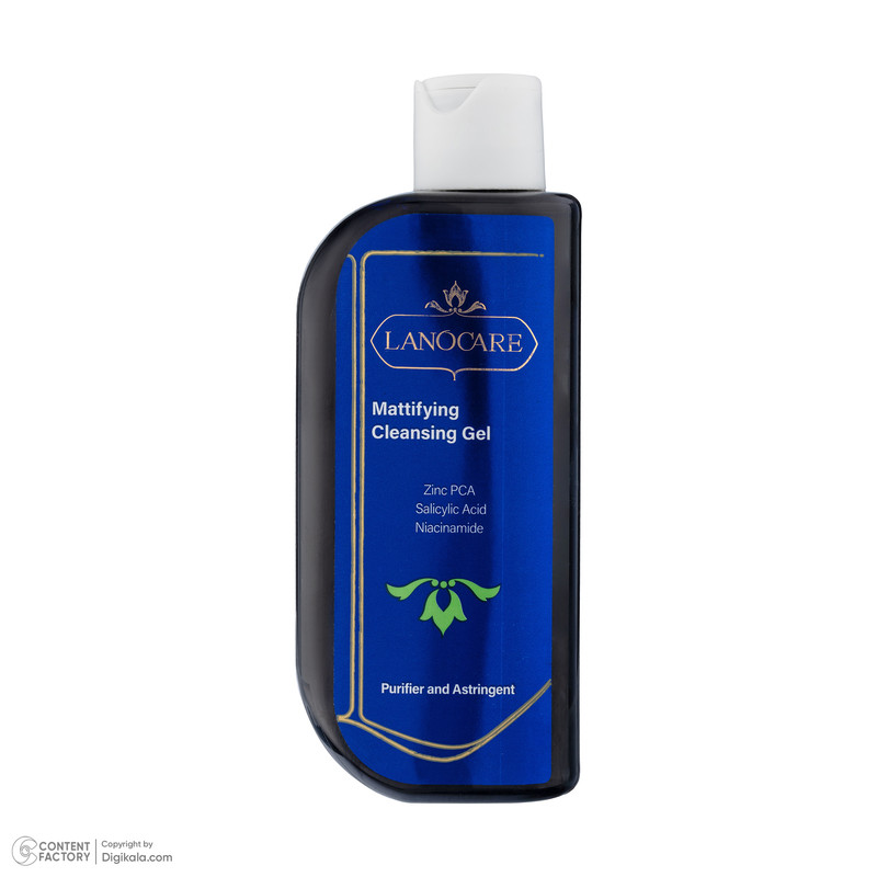 ژل شستشو صورت شفاف کننده لانوکر مدل Astringent مناسب برای پوست چرب حجم 200 میلی لیتر