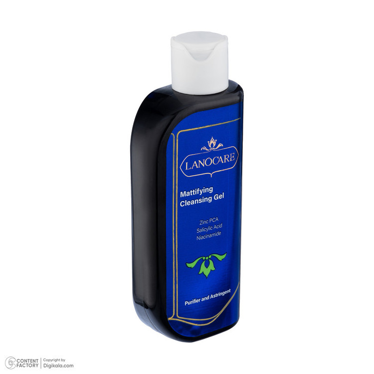 ژل شستشو صورت شفاف کننده لانوکر مدل Astringent مناسب برای پوست چرب حجم 200 میلی لیتر