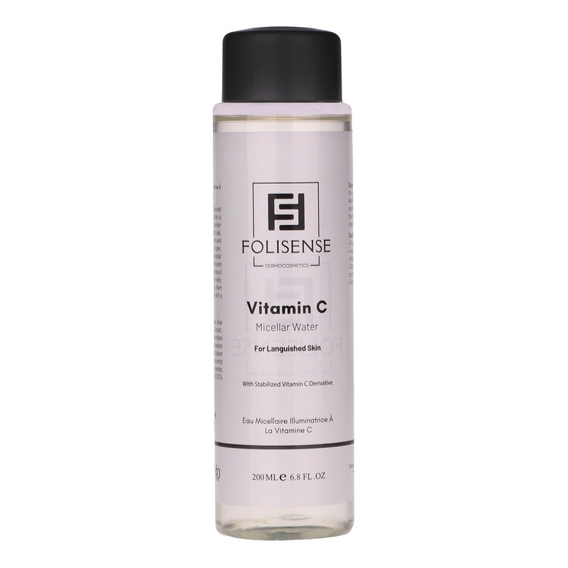 میسلار واتر روشن‌کننده پوست صورت فولیسنس مدل Vitamin C مناسب انواع پوست حجم 200 میلی‌لیتر
