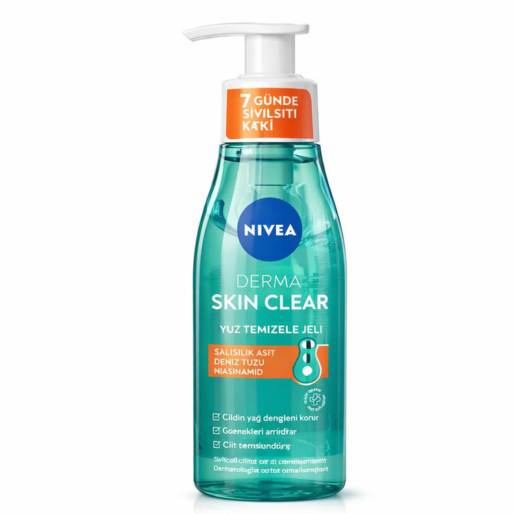 ژل شستوشوی صورت نیوآ مدل Skin Clear مناسب برای انواع پوست حجم 200 میلیلیتر