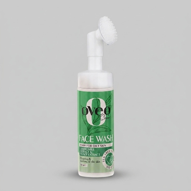 فوم شستوشوی صورت اوک شاین مدل روغن درخت براش دار چای مناسب برای پوست چرب حجم 150 میلیلیتر