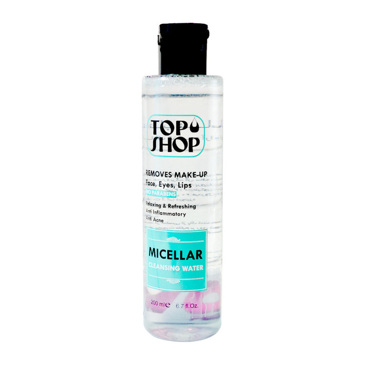 محلول پاک کننده آرایش صورت تاپ شاپ مدل MICELLAR حجم 200 میلی لیتر