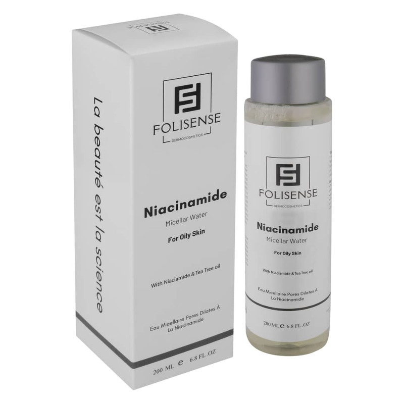 میسلار واتر فولیسنس مدل niacinamide مناسب برای پوست چرب حجم 200 میلیلیتر