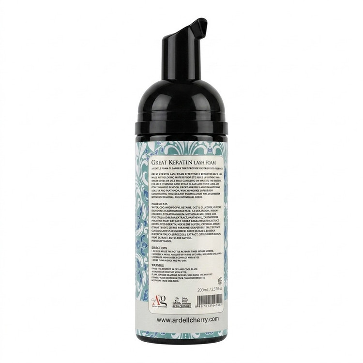 فوم شستوشوی مژه آردل مدل Great Keratin حجم 200 میلیلیتر