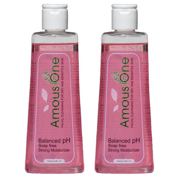 ژل شستشوی صورت آموس وان مدل Dry & Sensitive حجم 200 میلی لیتر بسته 2 عددی