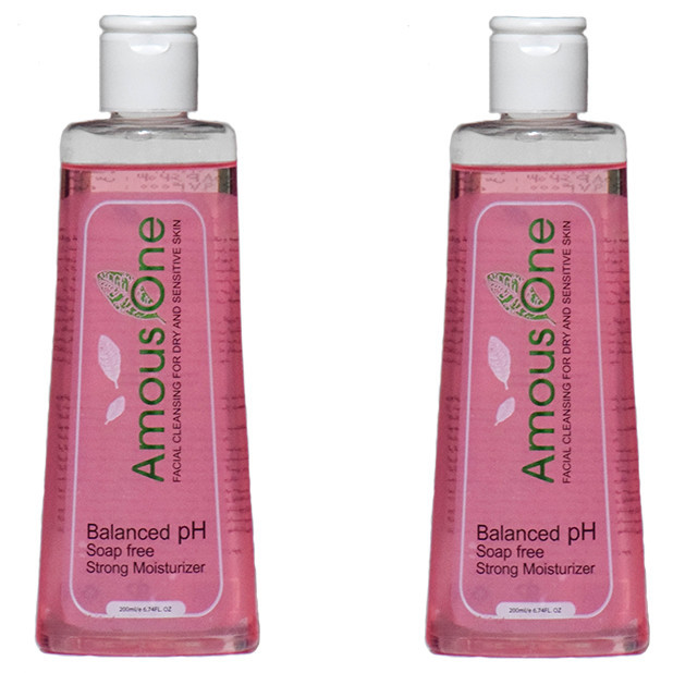 ژل شستشوی صورت آموس وان مدل Dry & Sensitive حجم 200 میلی لیتر بسته 2 عددی