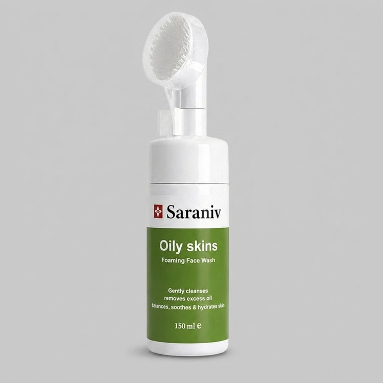 فوم شستشوی صورت سارانیو مدل Oily skins و sensitive حجم ۱۵۰ میلی لیتر مجموعه دو عددی