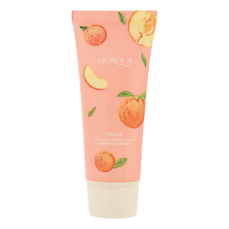 شیر پاککن بی آکوا مدل Peach مناسب برای انواع پوست حجم 100 میلیلیتر