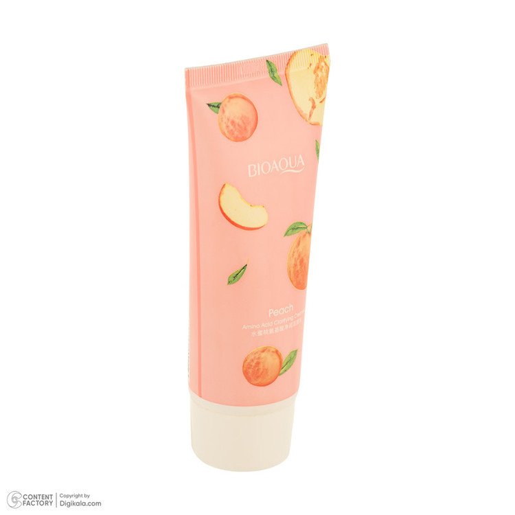 شیر پاککن بی آکوا مدل Peach مناسب برای انواع پوست حجم 100 میلیلیتر