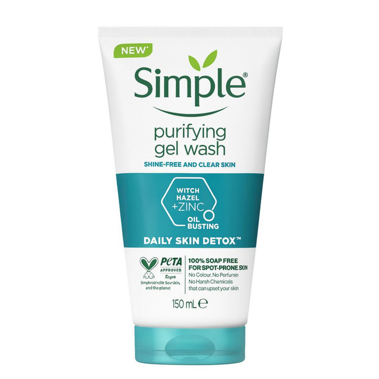 ژل شستوشوی صورت سمپل مدل Purifying Zinc مناسب برای پوست چرب حجم 150 میلیلیتر