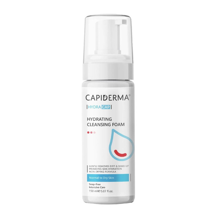 فوم شستوشوی صورت کپیدرما مدل HydraCap مناسب برای پوست خشک حجم 150 میلی لیتر