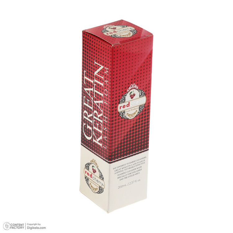 فوم شستوشوی مژه و ابروی ردچری مدل Great Keratin حجم 200 میلیلیتر