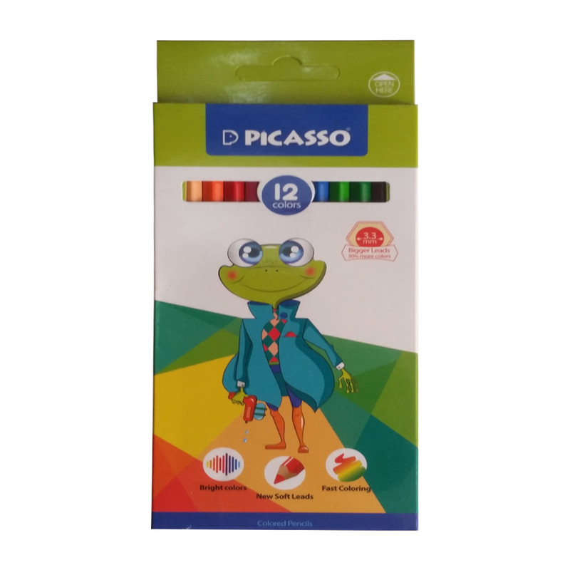 مداد رنگی 12 رنگ پیکاسو کد 04