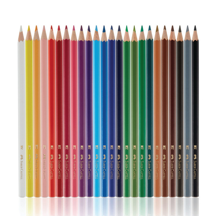 مداد رنگی 24 رنگ فابر کاستل مدل Col. Pencil Metal Tube