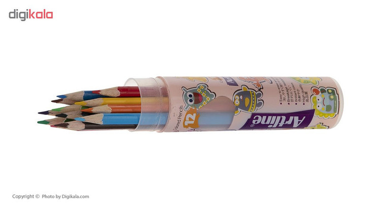 مداد رنگی 12 رنگ آرت لاین مدل ECP12-PLR/IL