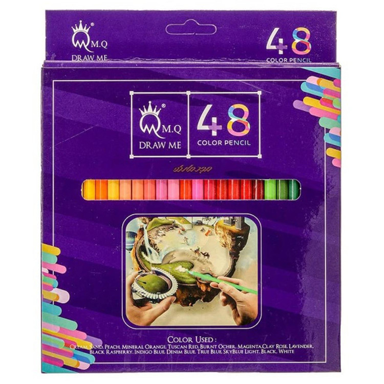 مداد رنگی 48 رنگ ام کیو مدل G48