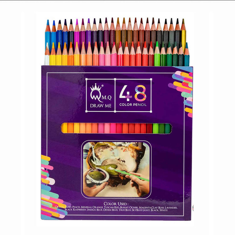 مداد رنگی 48 رنگ ام کیو مدل G48