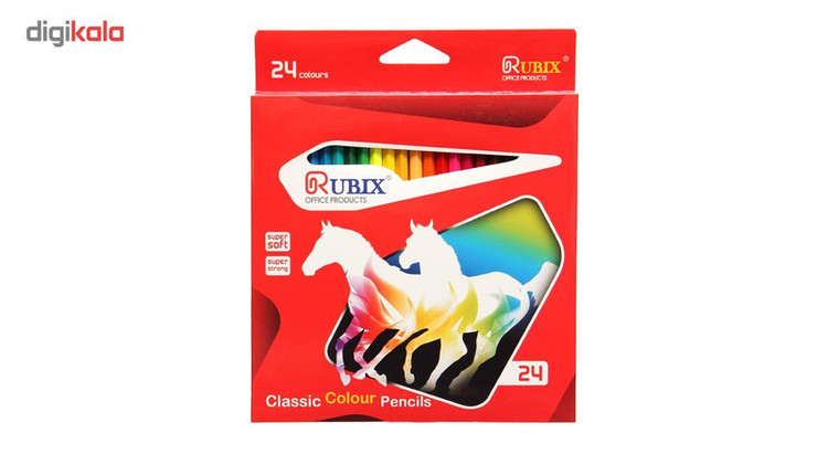 مداد رنگی 24رنگ روبیکس MRX38