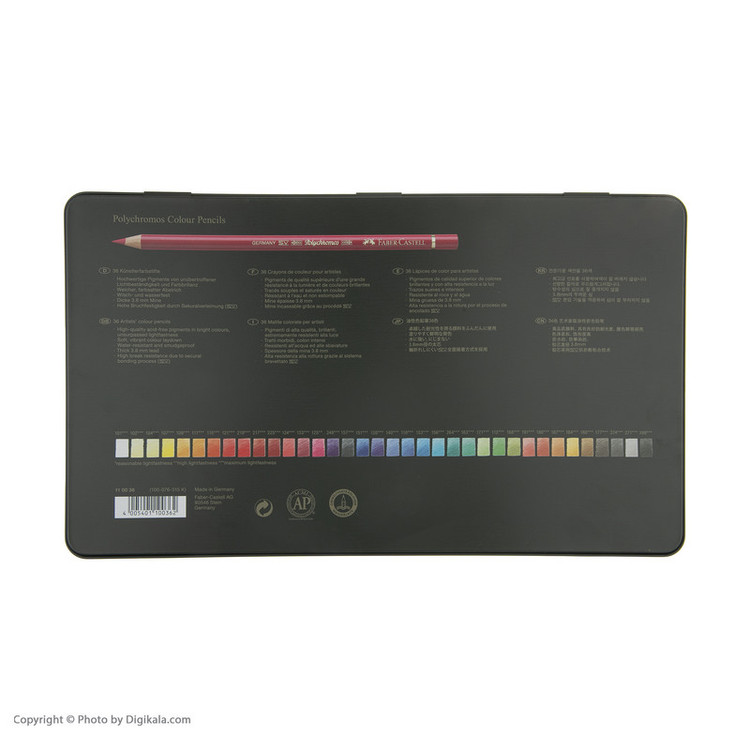 مداد رنگی 36 رنگ فابر کاستل مدل Polychromos
