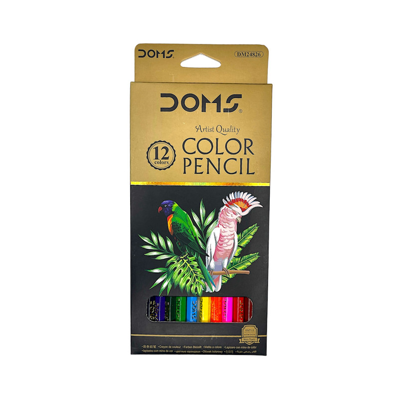 مداد رنگی 12 رنگ دامس مدل DM24826_12