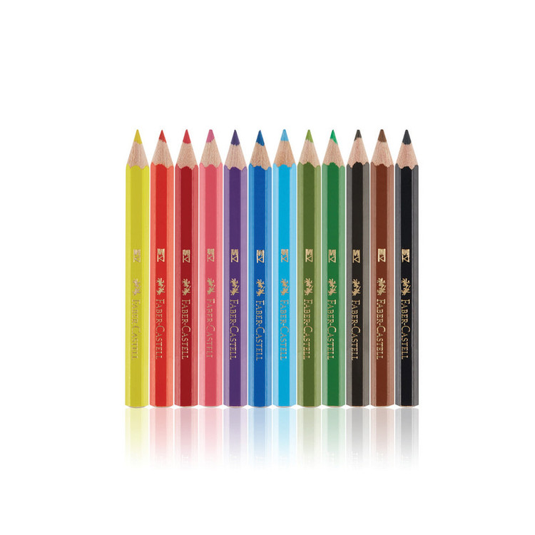 مداد رنگی 12 رنگ فابر کاستل مدل Eco pencils cardboard