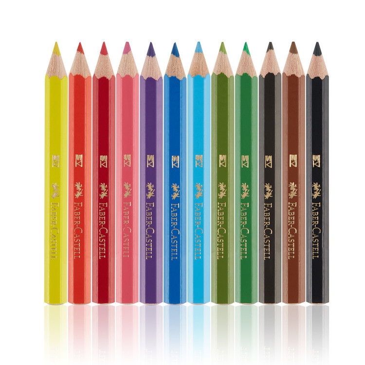 مداد رنگی 12 رنگ فابر کاستل مدل Eco pencils cardboard