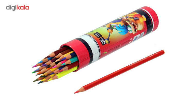مداد رنگی 24 رنگ لوله ای روبیکس کد MRX23