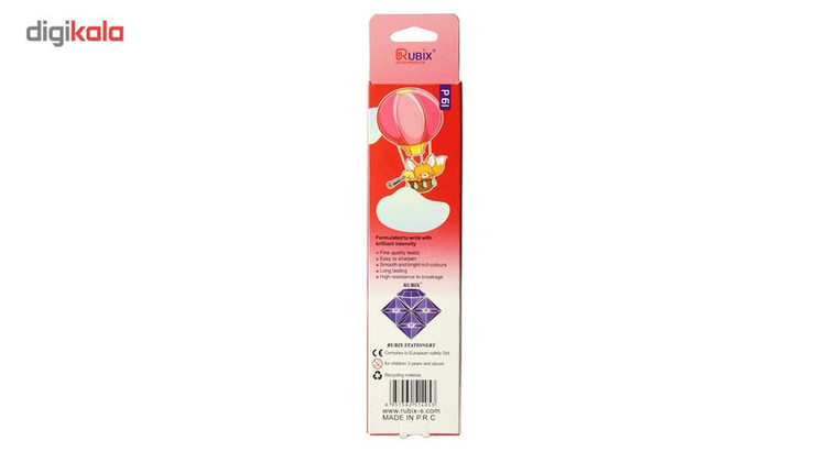 مداد رنگی 6 رنگ روبیکس کد MRX24