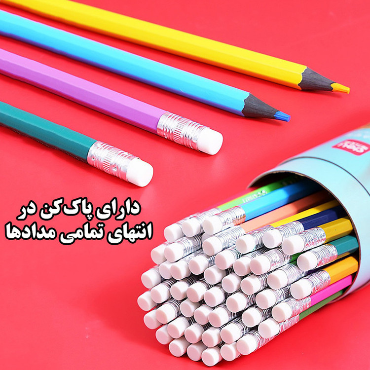 مداد رنگی 12 رنگ دلی مدل باکس دار کد 7072-12