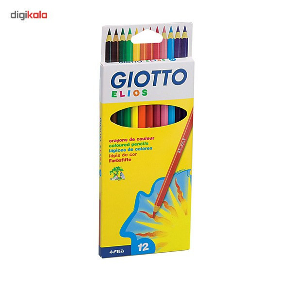 مداد رنگی 12رنگ جیوتو مدل Elios