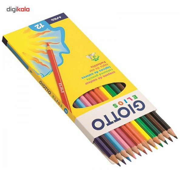 مداد رنگی 12رنگ جیوتو مدل Elios