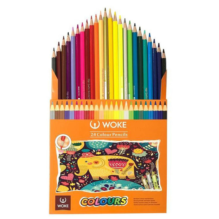 مداد رنگی 24 رنگ وک طرح Elephant کد 24-9403