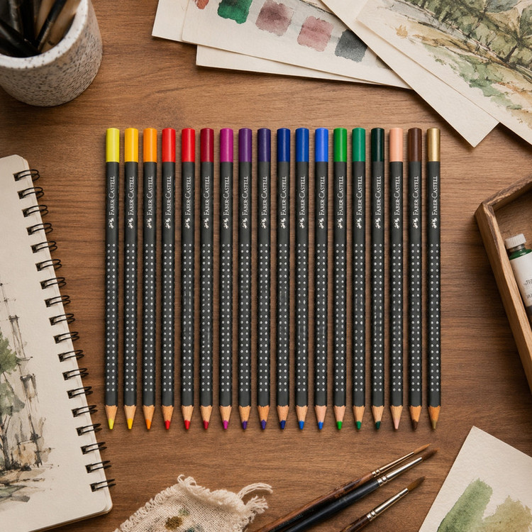 مداد رنگی 18 رنگ فابر کاستل مدل Art Grip