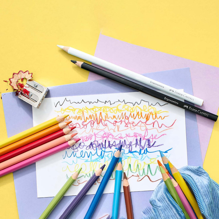مداد رنگی 12 رنگ فابر کاستل مدل TRIO