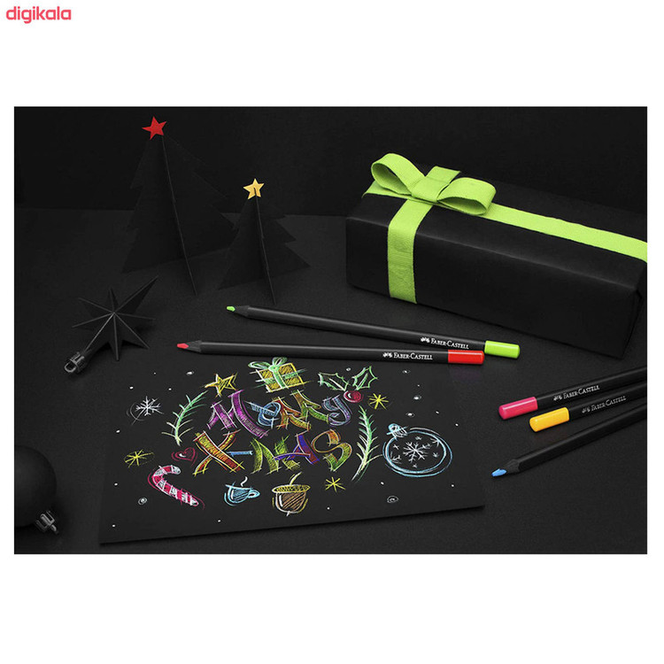 مداد رنگی 36 رنگ فابر کاستل مدل Black Edition