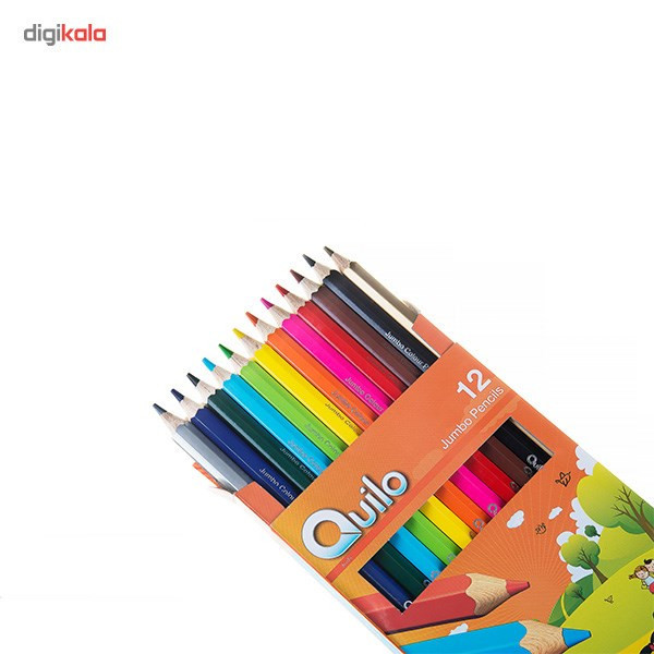 مداد رنگی 12 رنگ کوییلو مدل Jumbo کد 634012