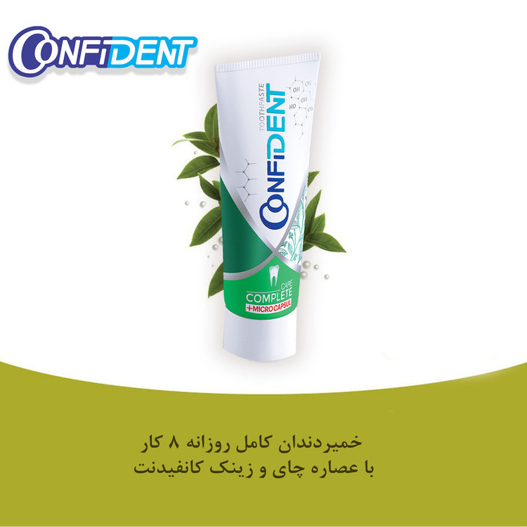 خمیر دندان کانفیدنت مدل Complete Care حجم 100 میلی لیتر