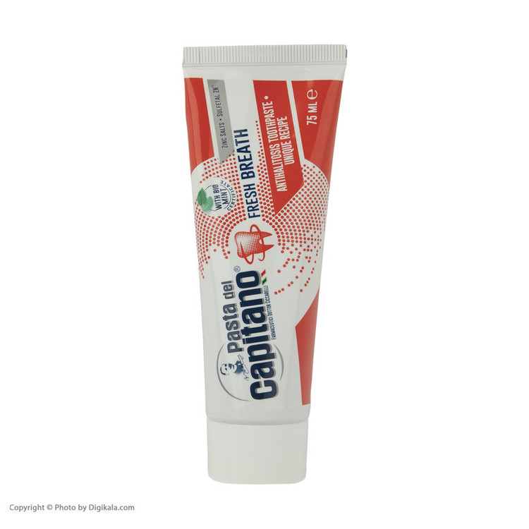 خمیر دندان پاستا دل کاپیتانو مدل Fresh Breath حجم 75 میلی لیتر